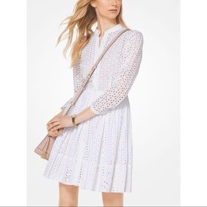 MICHAEL Michael Kors Eyelet Shirtdress